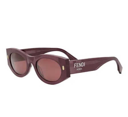 Oculos de Sol Fendi Roma FE40125I Roxo Translúcido