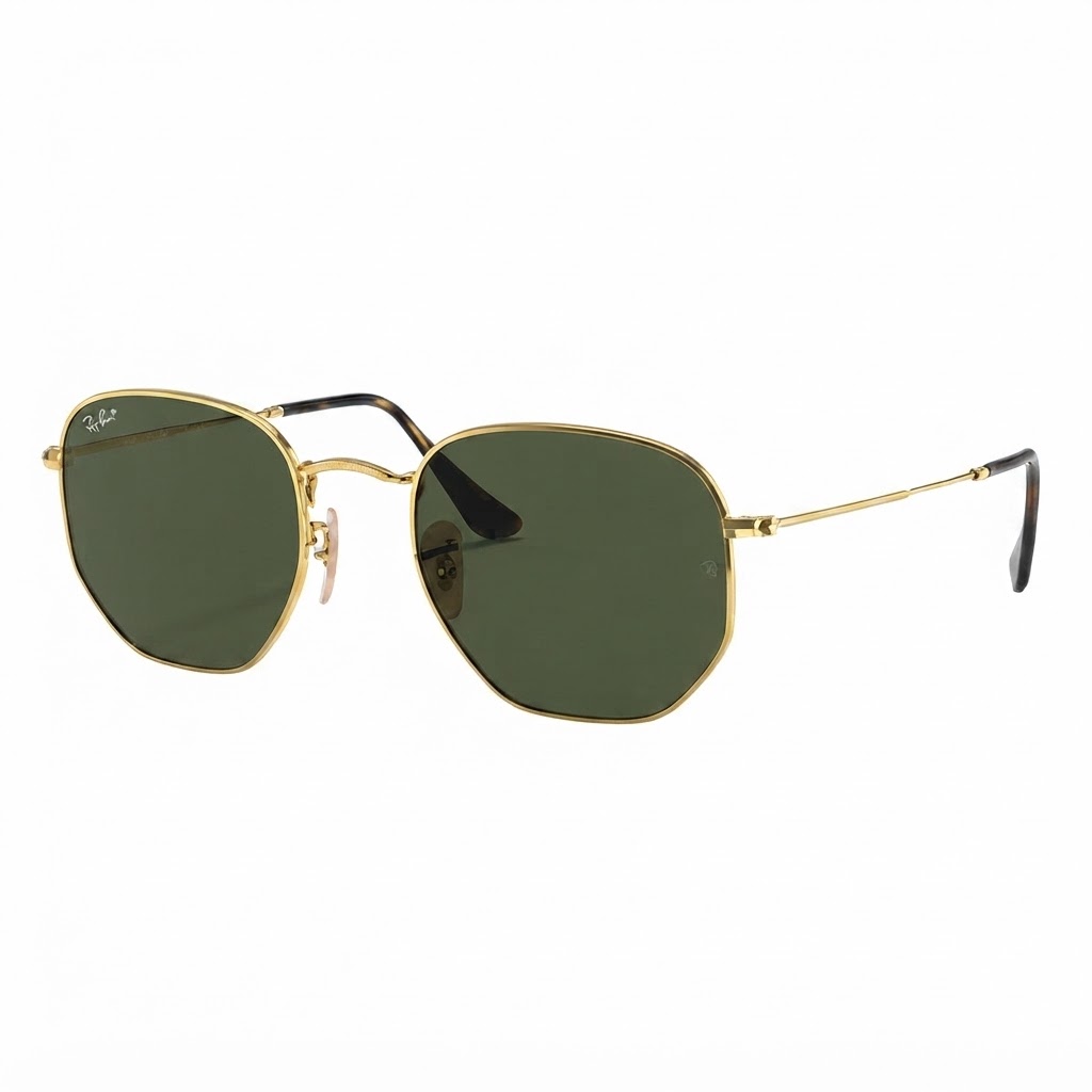 Óculos de Sol Ray Ban Hexagonal RB3548NL 001 54 Dourado