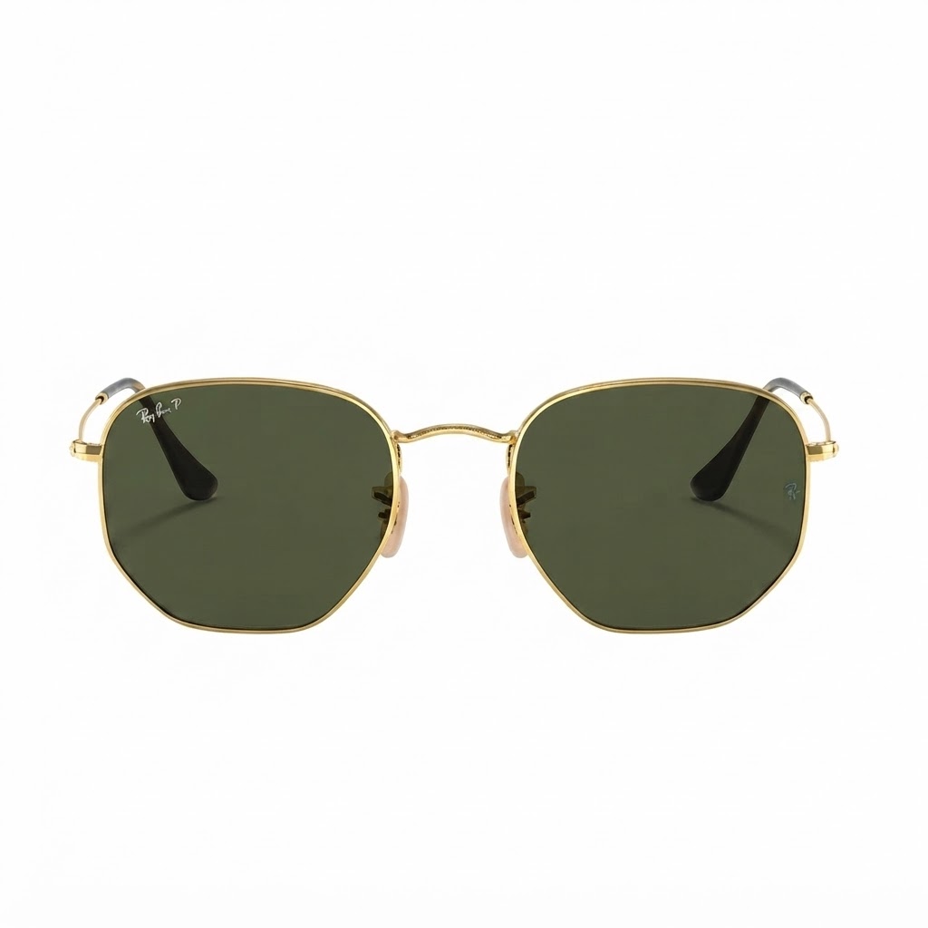 Óculos de Sol Ray Ban Hexagonal RB3548NL 001 54 Dourado - Imagem 2