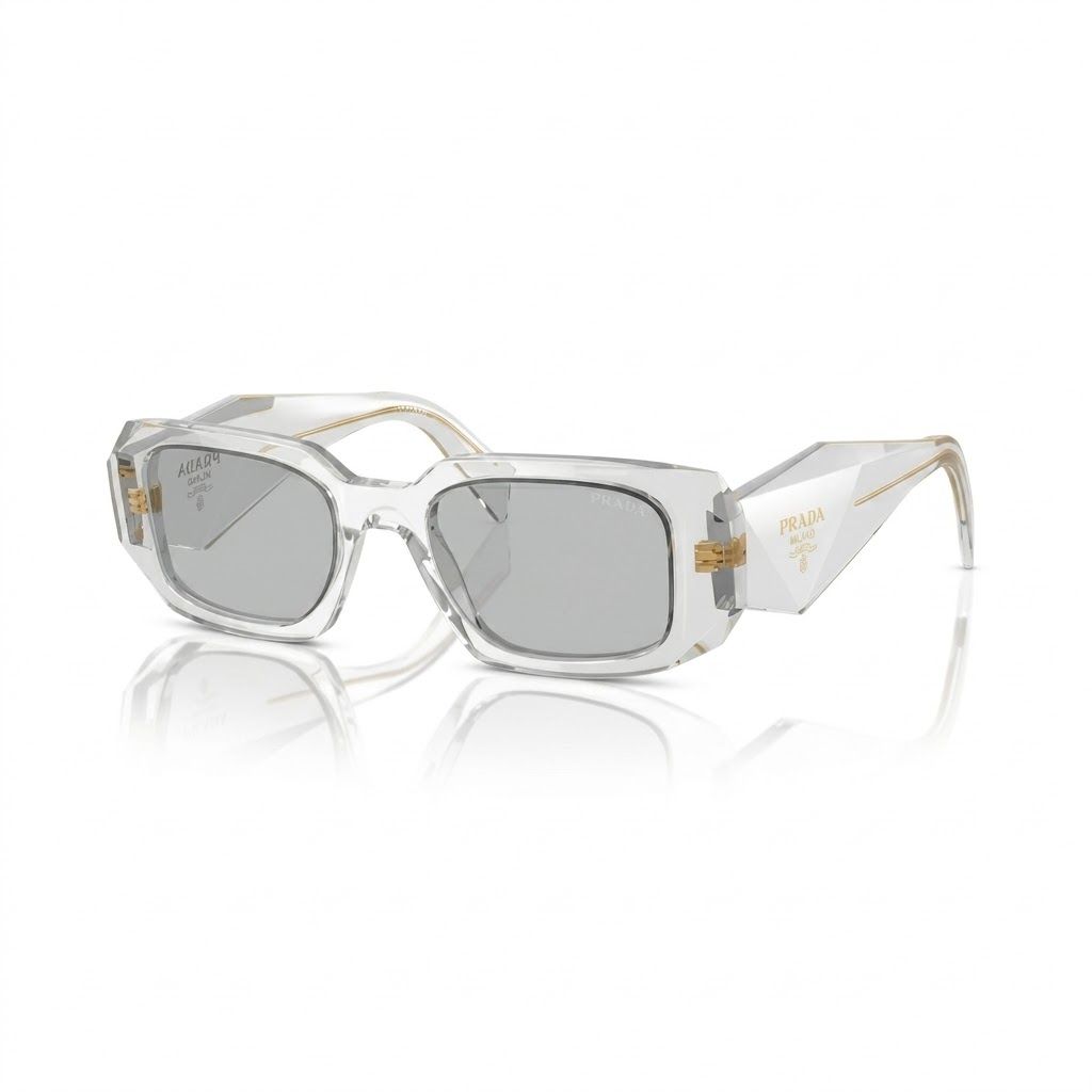 Óculos de Sol Prada PR 17WS 12R30B 49 Cinza transparente