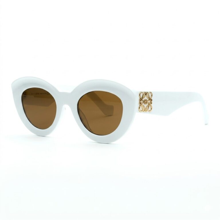 Oculos de Sol Loewe Chunky Anagram LW40051I Branco