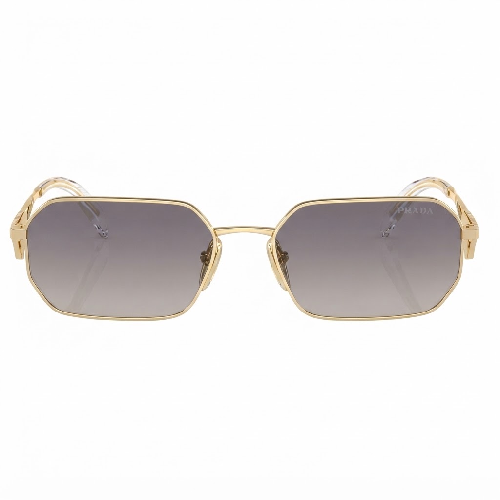 Óculos de Sol PRADA Catwalk PR A51S ZVN30C 58 Ouro - Imagem 2