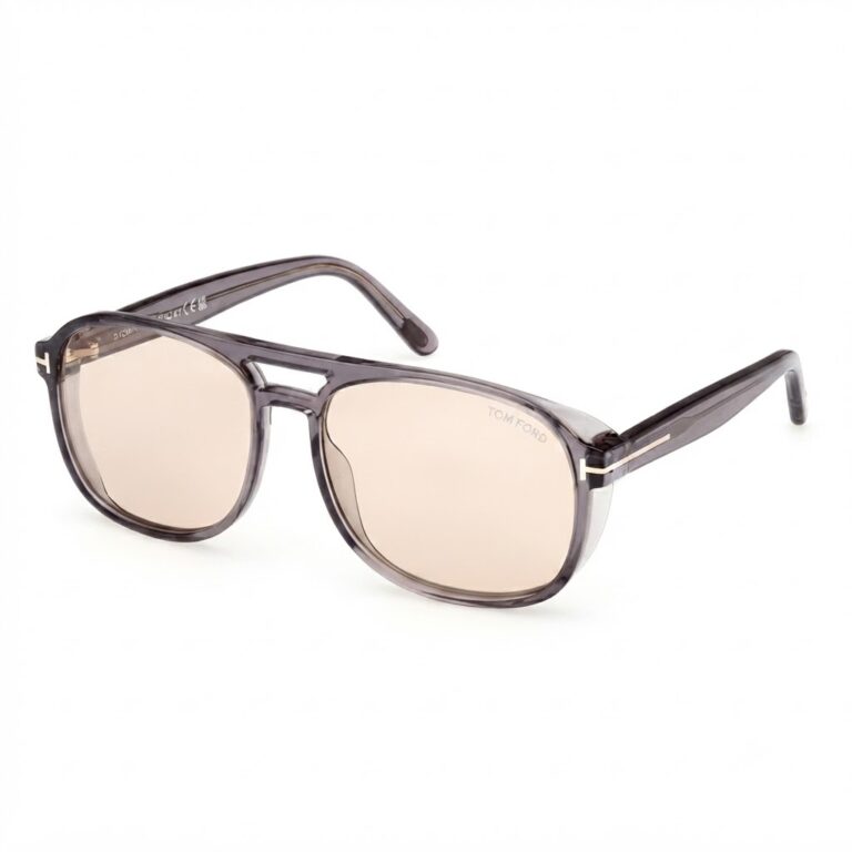Óculos de Sol Tom Ford Rosco FT1022 20E 58 Cinza Transparente